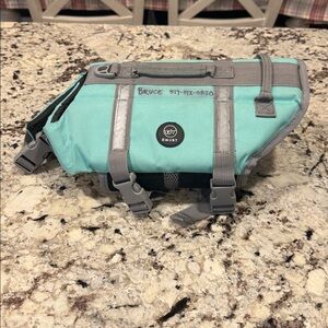 Emust Dog Life Jacket Medium Teal Green